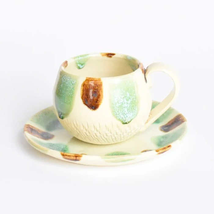 erba エルバ cafeカップ＆ソーサーセット