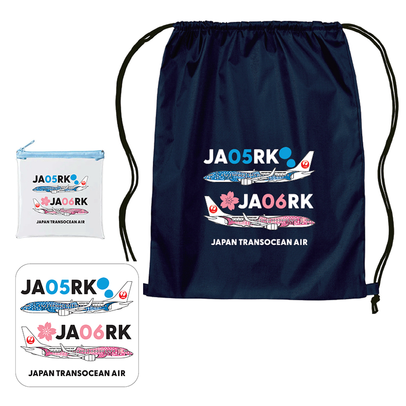 JTAオリジナルグッズ3点セット(ハンドタオル・クリアポーチ・ナップサック)