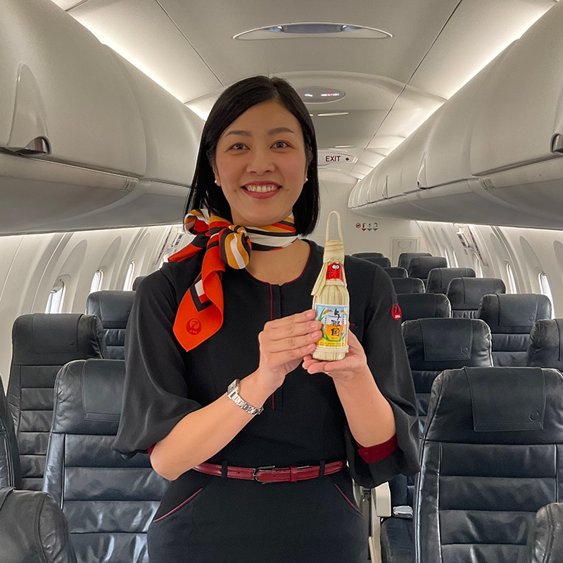 【RAC機内販売商品】琉球泡盛 花酒 与那国 クバ巻き60度 100ml